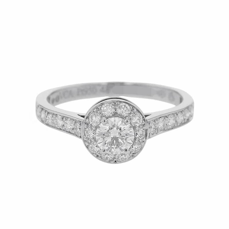 ヴァンクリーフ&アーペル リング イコーヌ ソリティア ダイヤ 29P 中石約0.3ct Pt950 リングサイズ48 VCARG33200 指輪 ジュエリー