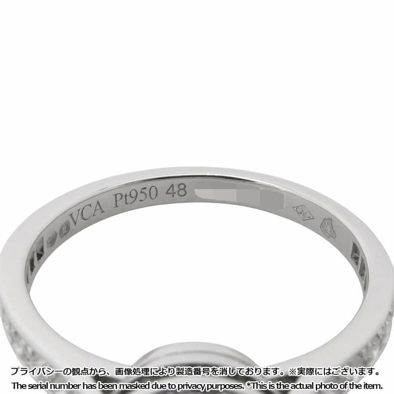 ヴァンクリーフ&アーペル リング イコーヌ ソリティア ダイヤ 29P 中石約0.3ct Pt950 リングサイズ48 VCARG33200 指輪 ジュエリー