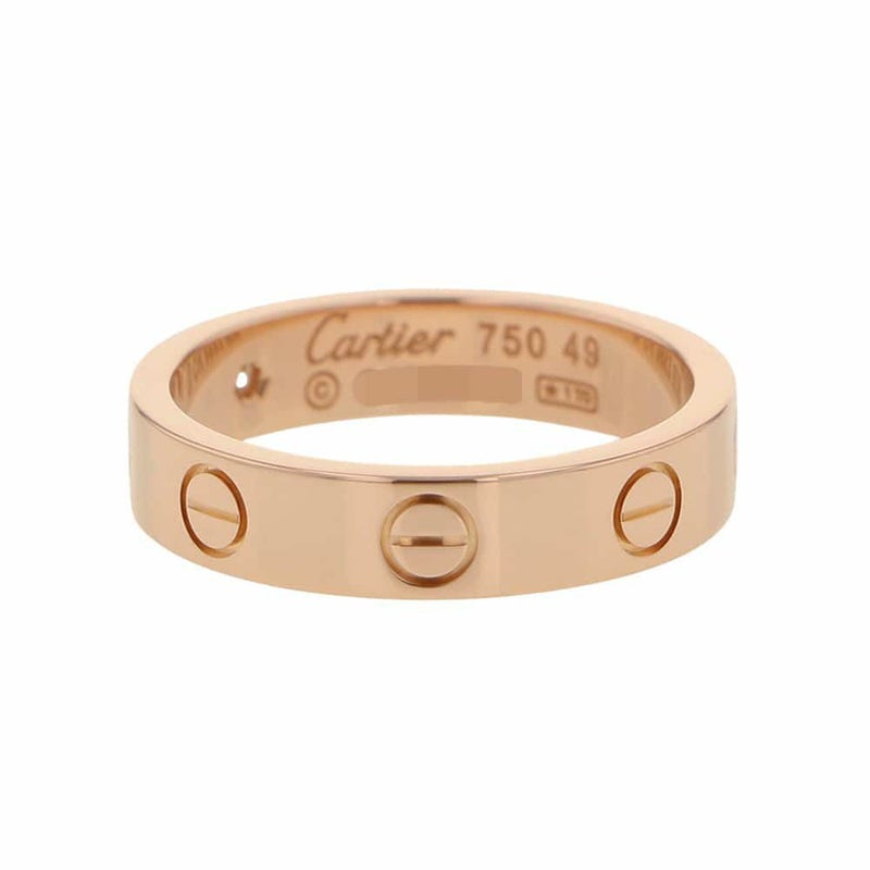 カルティエ リング LOVE リング SM ダイヤモンド 1P 0.02ct K18PG サイズ49 B4050700 ウェディングリング ジュエリー