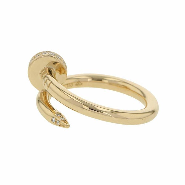 カルティエ リング ジュスト アン クル リング クラシック ダイヤ 22P 計0.13ct K18YGイエローゴールド サイズ53 B4216900 指輪