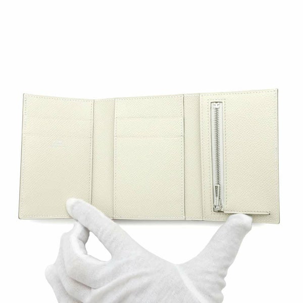 エルメス 三つ折り財布 ベアン コンビネ クレ/シルバー金具 エプソン W刻印 HERMES 財布