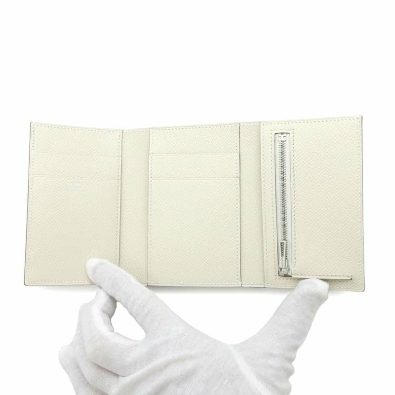 エルメス 三つ折り財布 ベアン コンビネ クレ/シルバー金具 エプソン W刻印 HERMES 財布