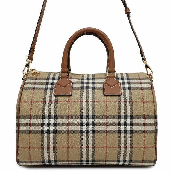 バーバリー ハンドバッグ チェック ミディアム 8071355 BURBERRY ボウリングバッグ 2wayショルダーバッグ