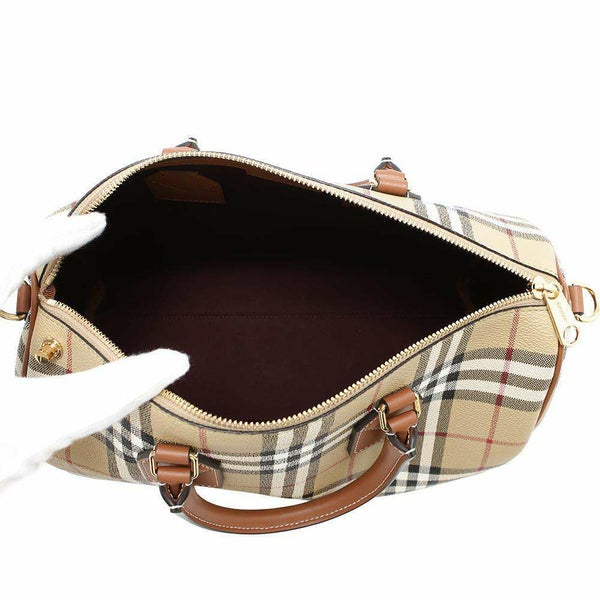 バーバリー ハンドバッグ チェック ミディアム 8071355 BURBERRY ボウリングバッグ 2wayショルダーバッグ