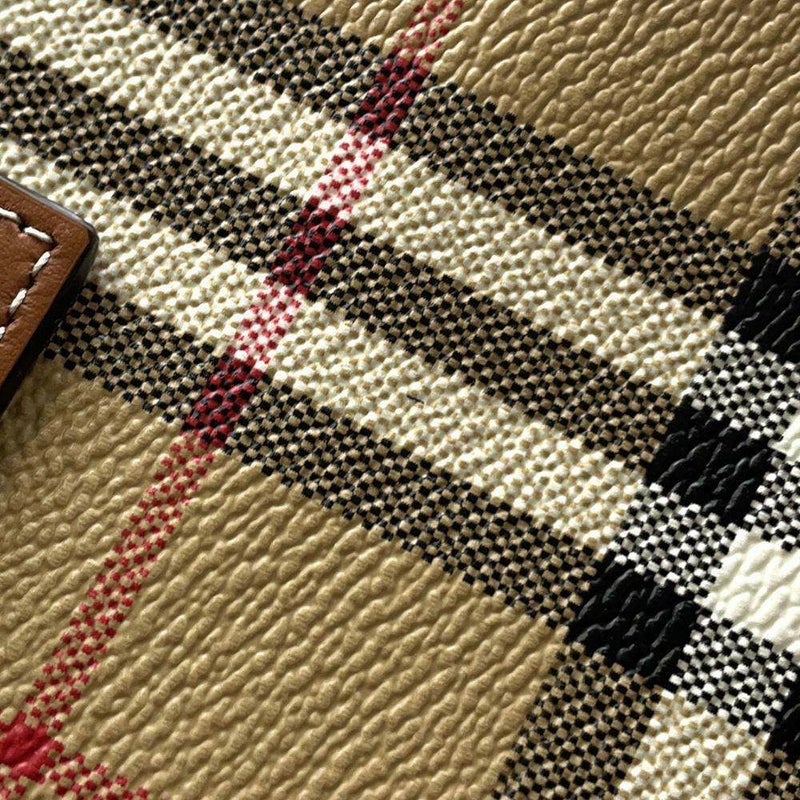 バーバリー ハンドバッグ チェック ミディアム 8071355 BURBERRY ボウリングバッグ 2wayショルダーバッグ