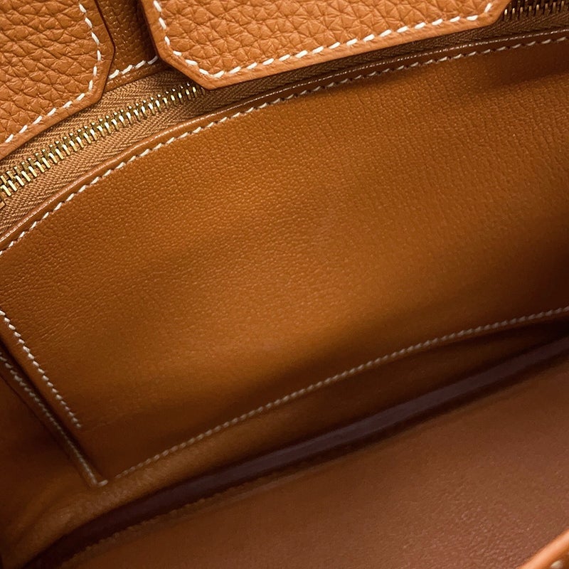 エルメス バーキン25 ゴールド/ゴールド金具 トゴ U刻印 HERMES Birkin ハンドバッグ