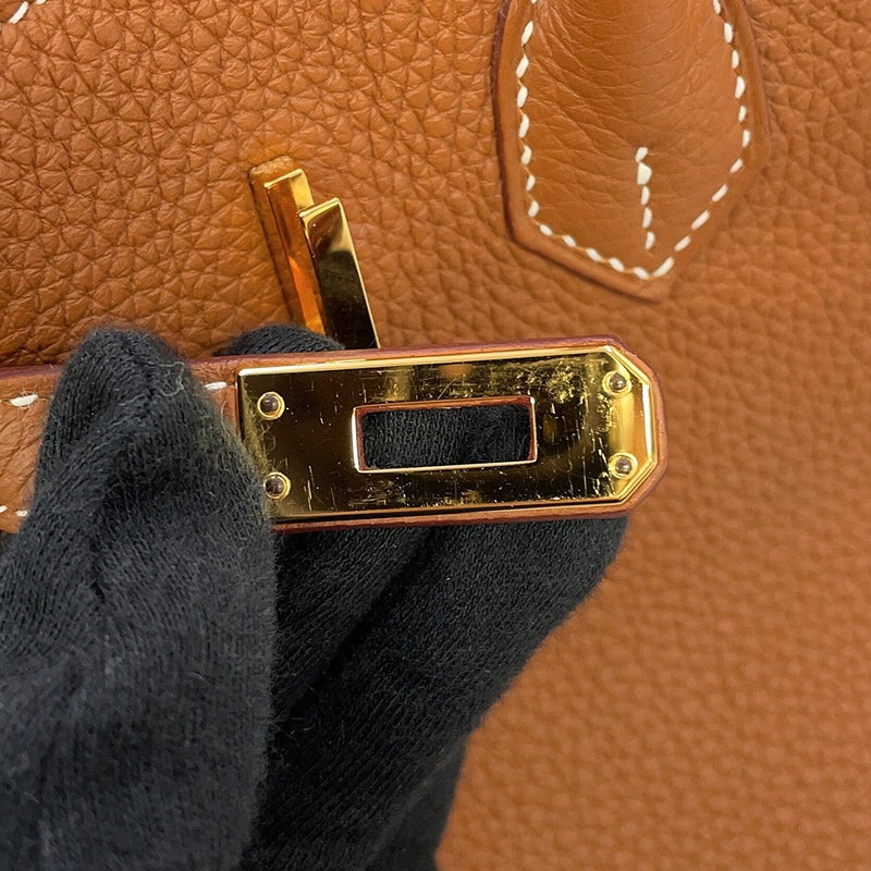 エルメス バーキン25 ゴールド/ゴールド金具 トゴ U刻印 HERMES Birkin ハンドバッグ