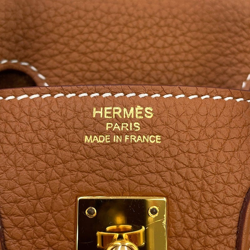 エルメス バーキン25 ゴールド/ゴールド金具 トゴ U刻印 HERMES Birkin ハンドバッグ