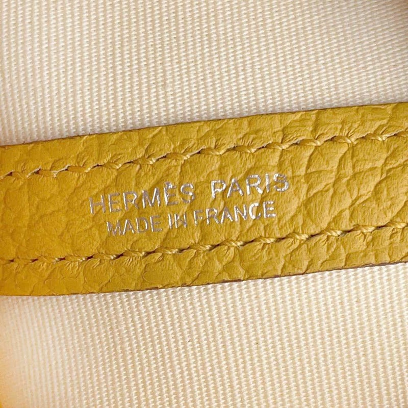 エルメス トートバッグ ガーデンパーティTPM ジョーヌアンブル/バニラ/シルバー金具 ネゴンダ/トワルオフィシェ C刻印