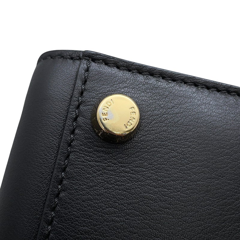 フェンディ ハンドバッグ ピーカブー エッセンシャリー レザー 8BN300 FENDI 2wayショルダーバッグ 黒