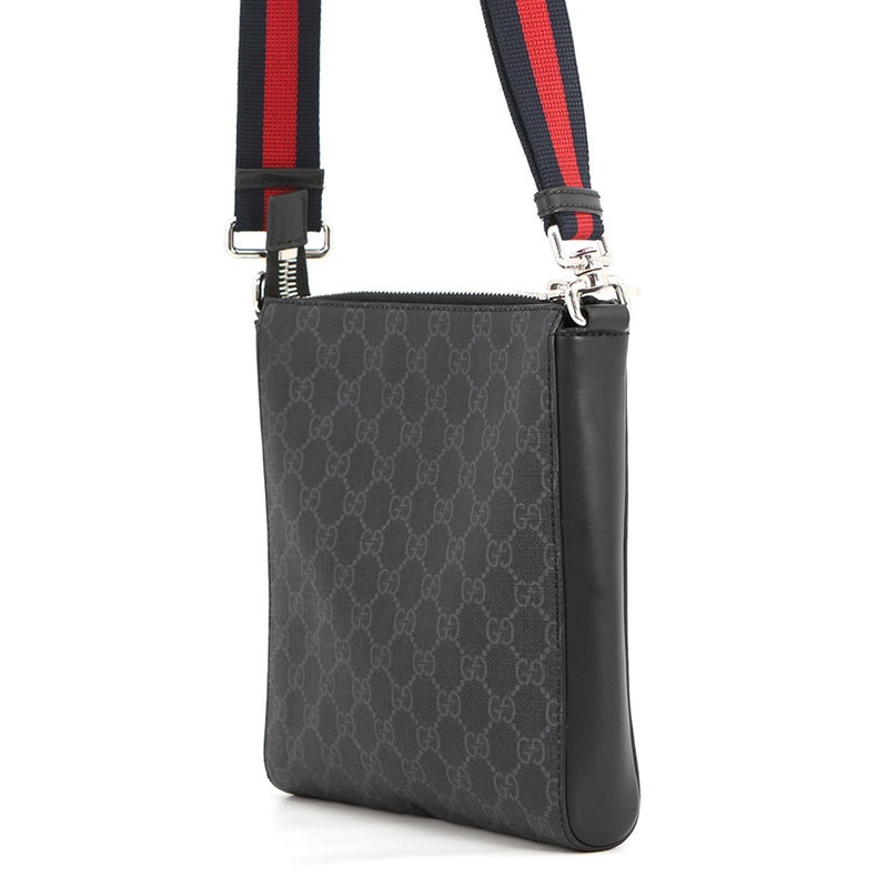 グッチ ショルダーバッグ GGスプリーム メッセンジャーバッグ スモール 523599 GUCCI バッグ メンズ 黒