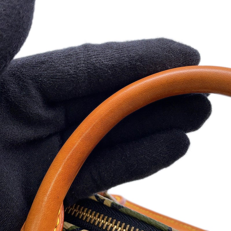 ルイヴィトン ハンドバッグ モノグラム・フラージュ スピーディ35 M95773 LOUIS VUITTON カモフラ 迷彩 カーキ 村上隆