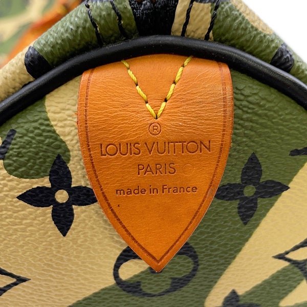 ルイヴィトン ハンドバッグ モノグラム・フラージュ スピーディ35 M95773 LOUIS VUITTON カモフラ 迷彩 カーキ 村上隆