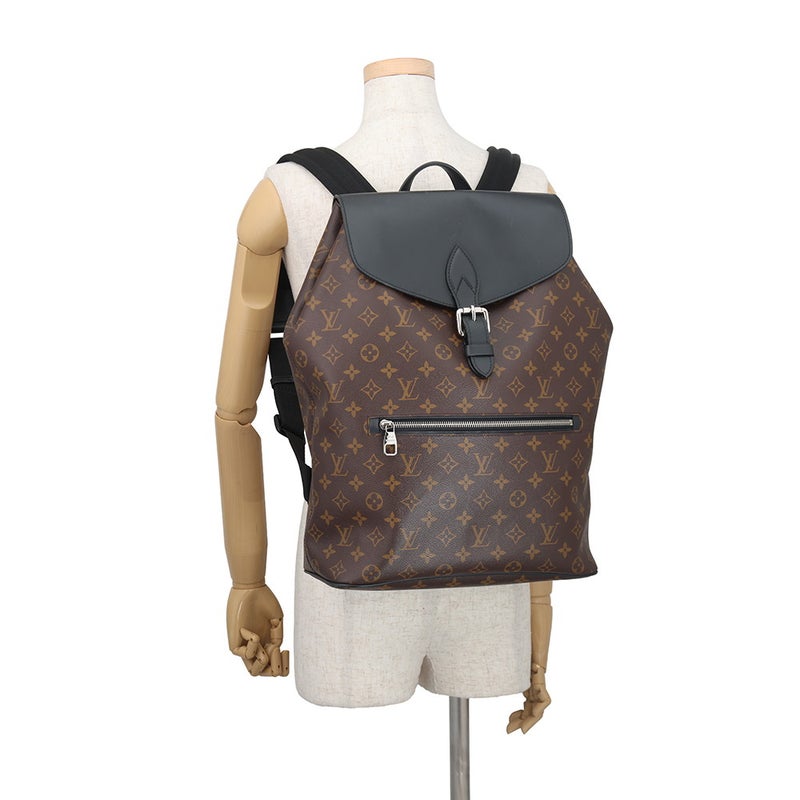 ルイヴィトン リュック モノグラム・マカサー パルク M40637 LOUIS VUITTON バックパック 黒 ブラック