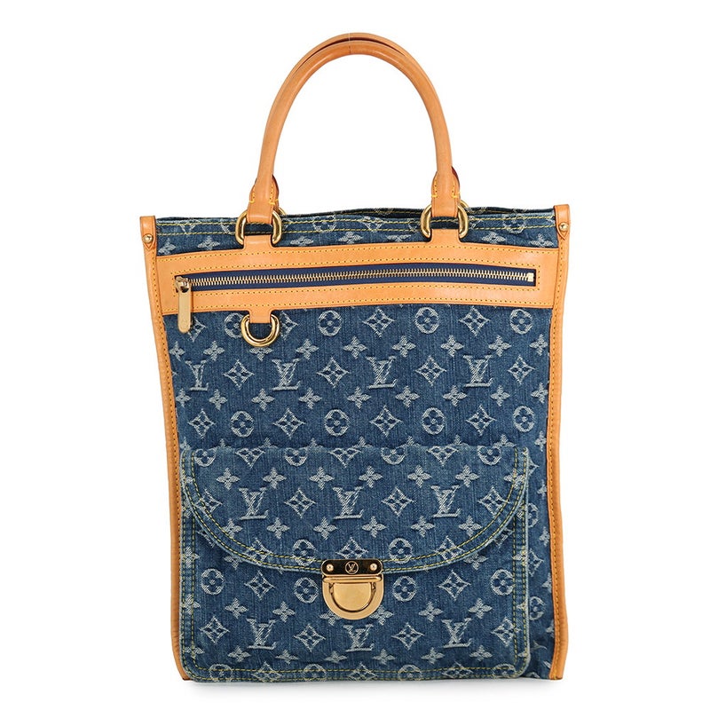 ルイヴィトン トートバッグ モノグラム・デニム フラットショッパー M95018 LOUIS VUITTON ヴィトン バッグ