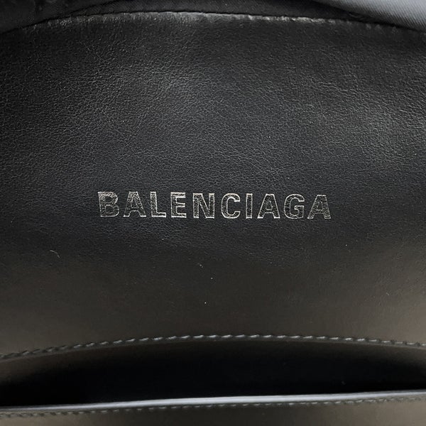 バレンシアガ ハンドバッグ ビーチバッグ ラフィア/レザー ミディアム BALENCIAGA バッグ かごバッグ 黒