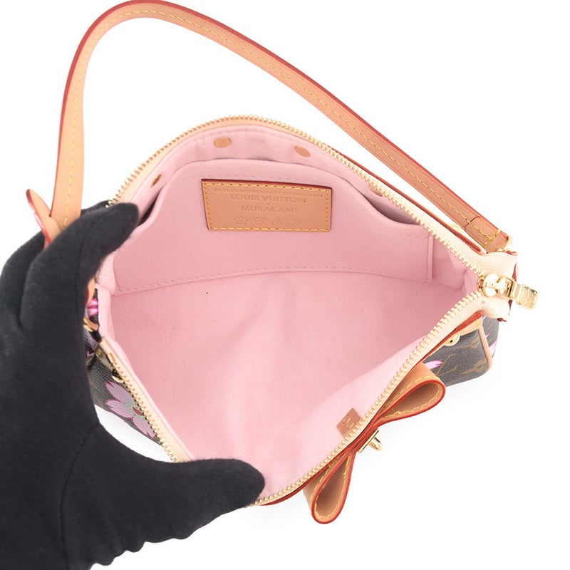 ルイヴィトン ハンドバッグ モノグラム・チェリーブロッサム LV × TM ポシェット･アクセソワール M13666 ポーチ 村上隆