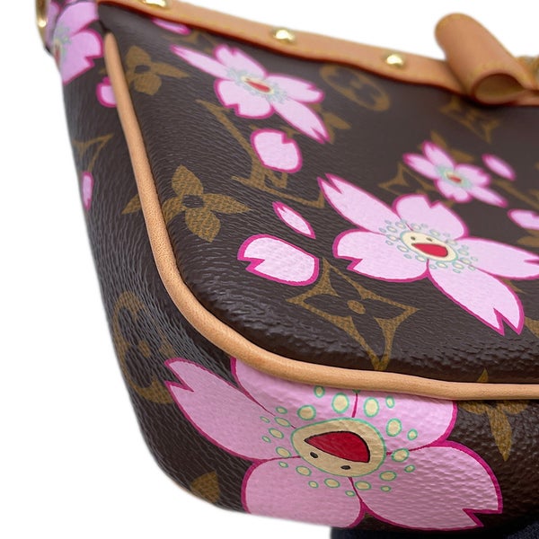 ルイヴィトン ハンドバッグ モノグラム・チェリーブロッサム LV × TM ポシェット･アクセソワール M13666 ポーチ 村上隆