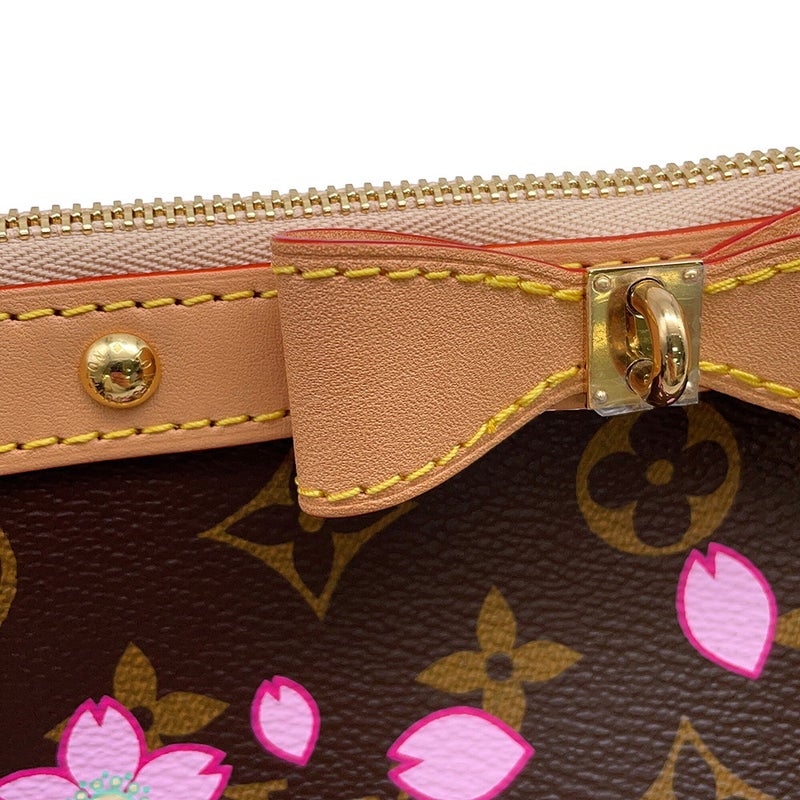 ルイヴィトン ハンドバッグ モノグラム・チェリーブロッサム LV × TM ポシェット･アクセソワール M13666 ポーチ 村上隆
