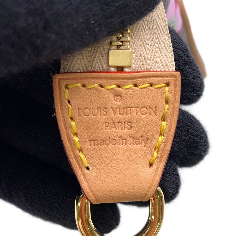 ルイヴィトン ハンドバッグ モノグラム・チェリーブロッサム LV × TM ポシェット･アクセソワール M13666 ポーチ 村上隆