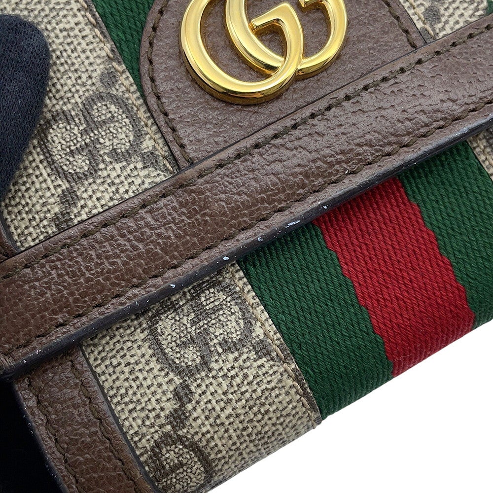 グッチ 三つ折り財布 オフィディア GGスプリーム 523174 GUCCI 財布