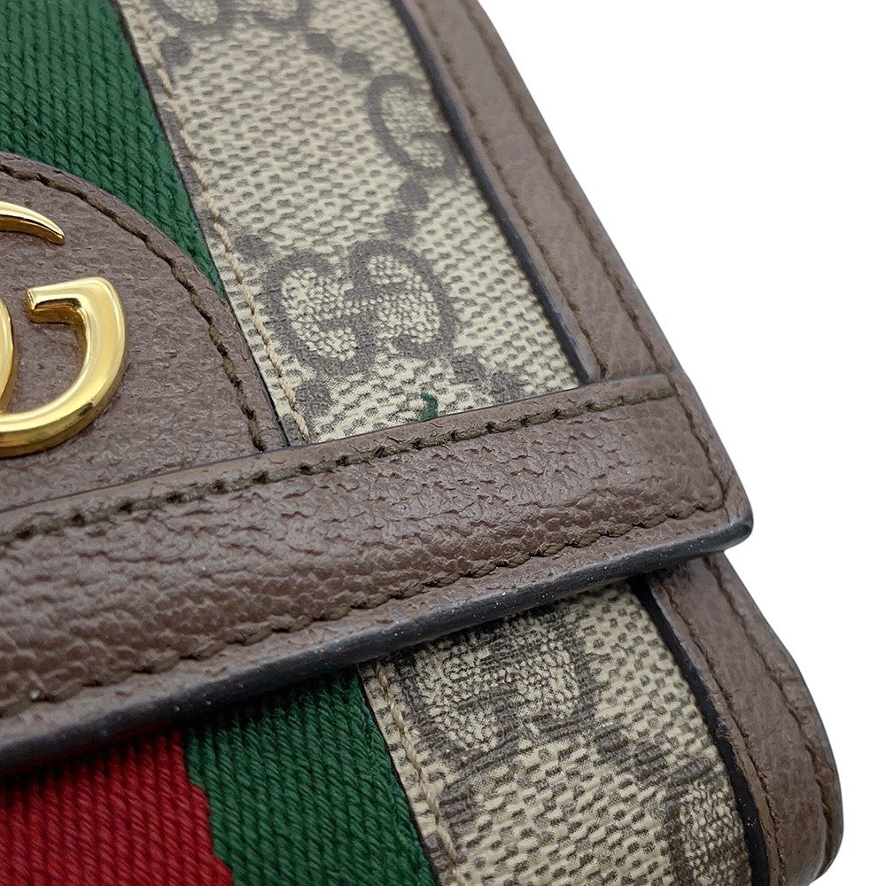 グッチ 三つ折り財布 オフィディア GGスプリーム 523174 GUCCI 財布