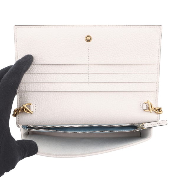 グッチ チェーンウォレット レザー/パイソン  インターロッキングG 746056 GUCCI 長財布