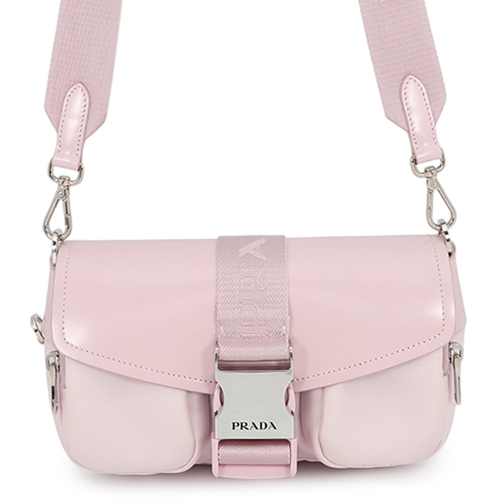プラダ ショルダーバッグ Re-Nylon ナイロン ブラッシュドレザー