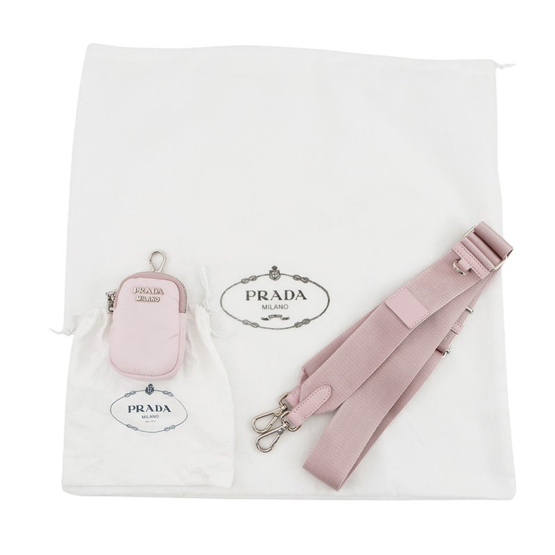 プラダ ショルダーバッグ Re-Nylon ナイロン ブラッシュドレザー 1BD295 PRADA