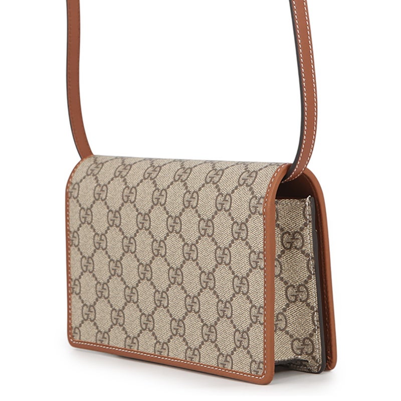 グッチ ショルダーウォレット GGエンブレム GGスプリーム レザー 820688 GUCCI バッグ