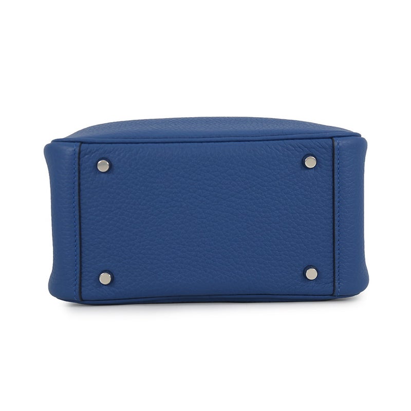 エルメス リンディ ミニ ブルータイ/シルバー金具 トリヨンクレマンス K刻印 HERMES 2way