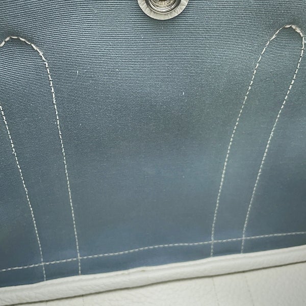 エルメス トートバッグ ガーデンパーティTPM ブルーラン/クレ/シルバー金具 トワルオフィシエ/ネゴンダ T刻印 ブルーリン