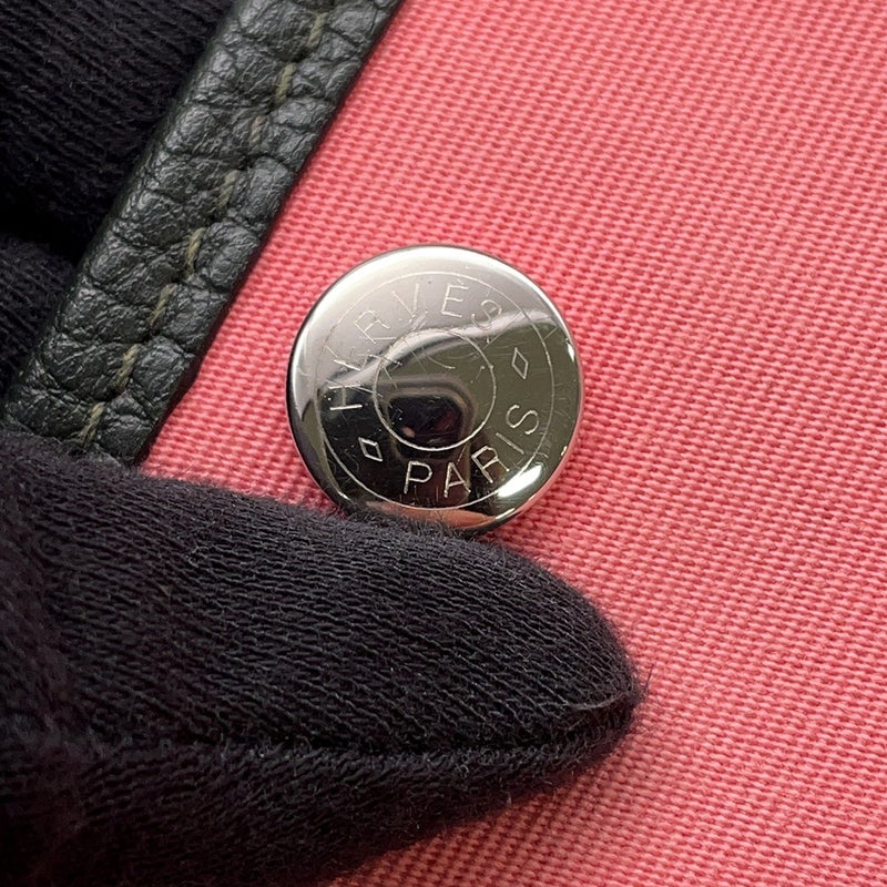 エルメス トートバッグ ガーデンパーティTPM ローズアザレ/ヴェールフォンセ/シルバー金具 トワルオフィシエ/ネゴンダ A刻印