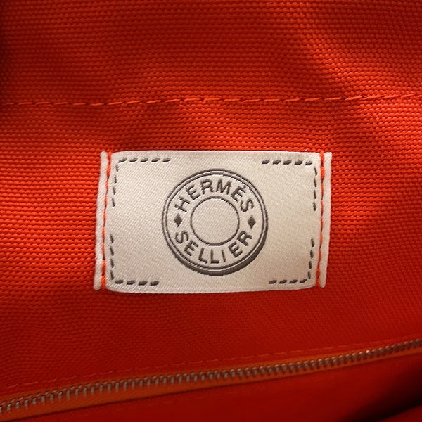 エルメス サックドパンサージュ グルーム ベージュ・サブール/フー/シルバー金具 トワルシェブロン/キャンバス K刻印