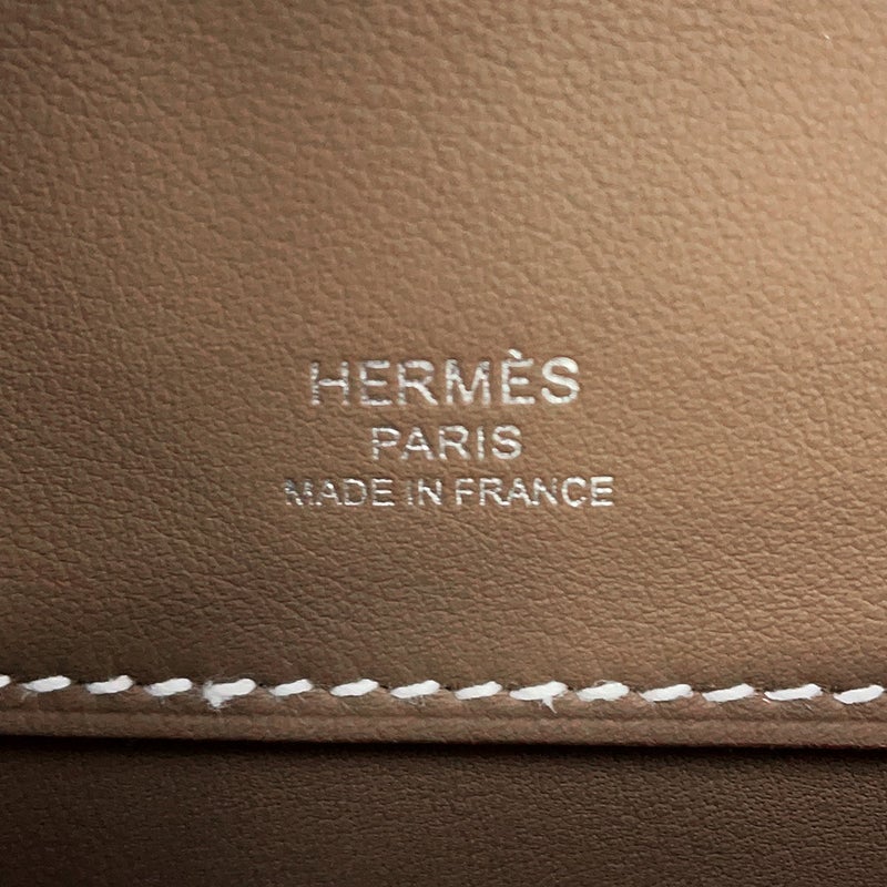 エルメス クラッチバッグ ケリーカット エトゥープ/シルバー金具 スイフト K刻印 HERMES Kelly Cut