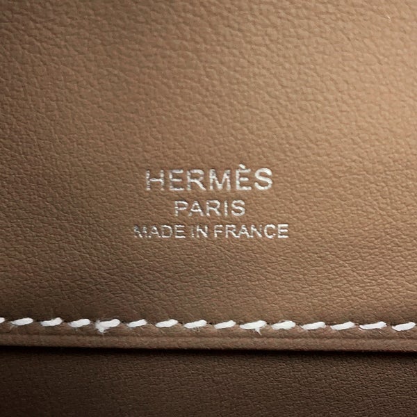 エルメス クラッチバッグ ケリーカット エトゥープ/シルバー金具 スイフト K刻印 HERMES Kelly Cut