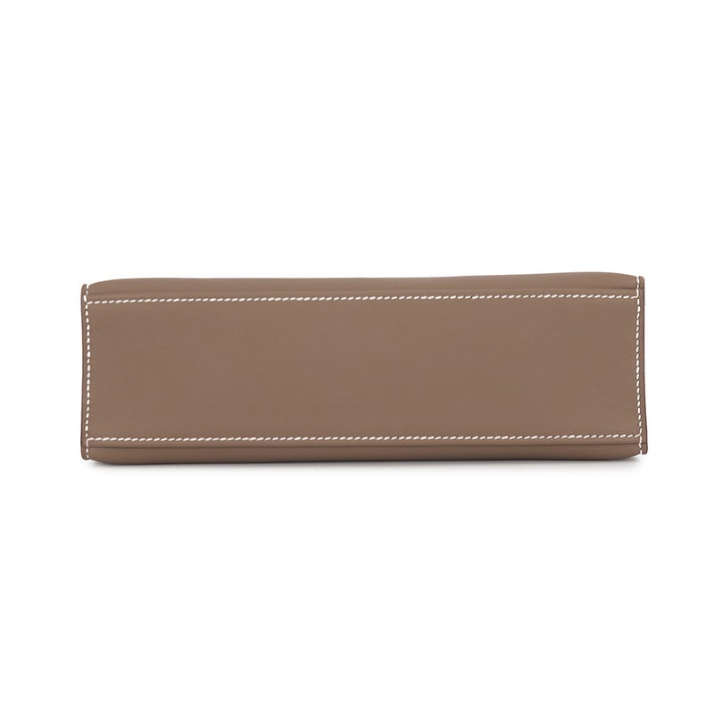 エルメス ハンドバッグ ポシェットケリー エトゥープ/シルバー金具 スイフト G刻印 HERMES バッグ