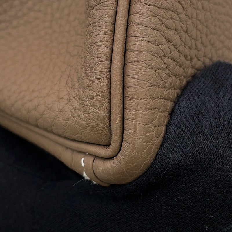 エルメス ハンドバッグ ケリー25 内縫い エトゥープ/シルバー金具 トゴ K刻印 HERMES Kelly 2wayバッグ