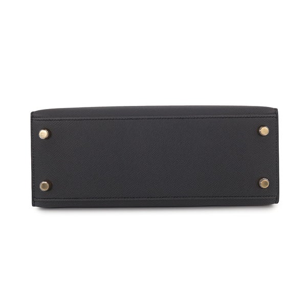 エルメス ハンドバッグ ケリー25 外縫い プロン/シャンパンゴールド金具 エプソン G刻印 HERMES Kelly 2wayバッグ