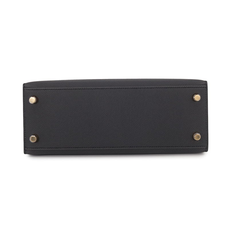 エルメス ハンドバッグ ケリー25 外縫い プロン/シャンパンゴールド金具 エプソン G刻印 HERMES Kelly 2wayバッグ
