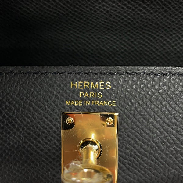 エルメス ハンドバッグ ケリー25 外縫い プロン/シャンパンゴールド金具 エプソン G刻印 HERMES Kelly 2wayバッグ