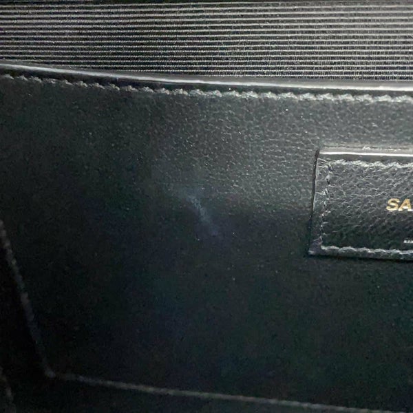 サンローランパリ チェーンショルダーバッグ エンヴェロップ ミディアム カーフレザー 600185 2way 黒