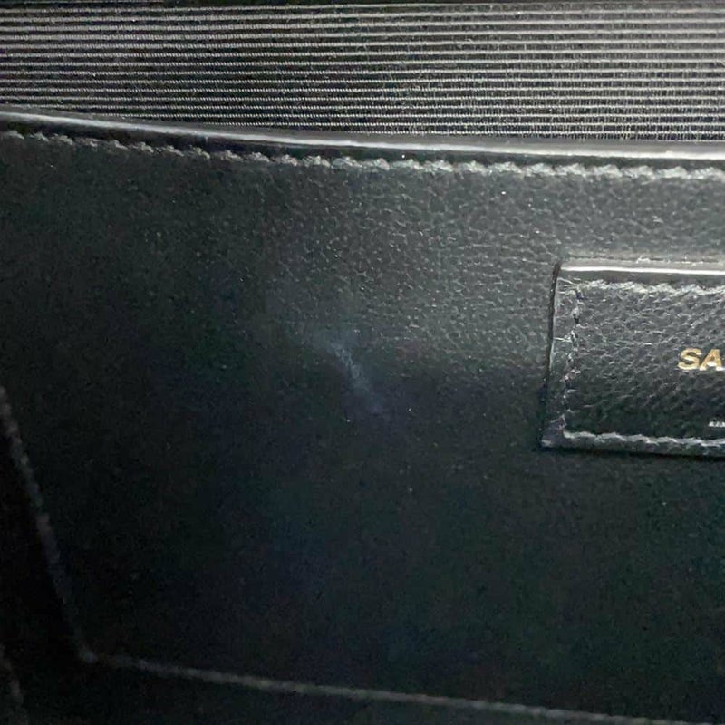 サンローランパリ チェーンショルダーバッグ エンヴェロップ ミディアム カーフレザー 600185 2way 黒