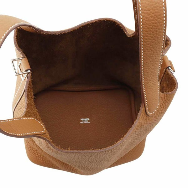 エルメス ハンドバッグ ピコタンロックPM ゴールド/シルバー金具 トリヨンクレマンス Z刻印