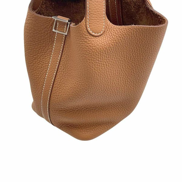 エルメス ハンドバッグ ピコタンロックPM ゴールド/シルバー金具 トリヨンクレマンス Z刻印