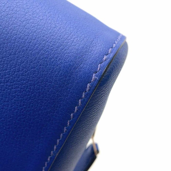 エルメス ビジネスバッグ ヴィクトリア ライト 38 ブルーエレクトリック/シルバー金具 エバーカラー C刻印 メンズ