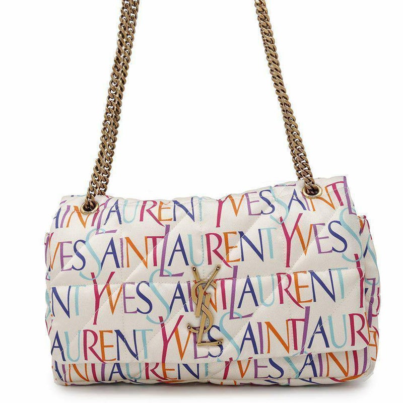 サンローランパリ チェーンショルダーバッグ ナイロン 515821 SAINT LAURENT PARIS バッグ 白