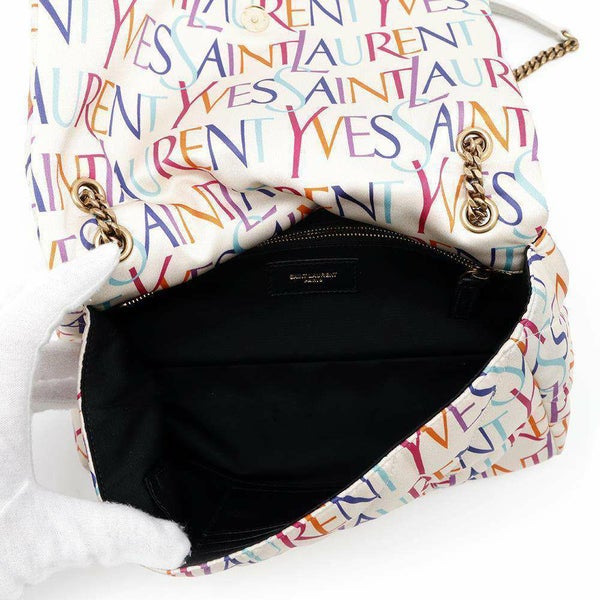 サンローランパリ チェーンショルダーバッグ ナイロン 515821 SAINT LAURENT PARIS バッグ 白