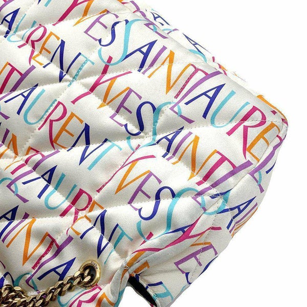 サンローランパリ チェーンショルダーバッグ ナイロン 515821 SAINT LAURENT PARIS バッグ 白