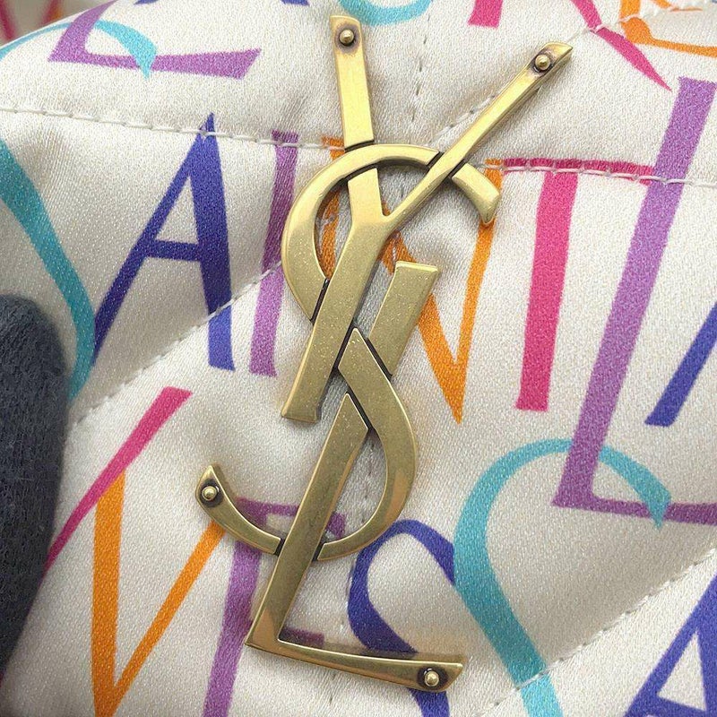 サンローランパリ チェーンショルダーバッグ ナイロン 515821 SAINT LAURENT PARIS バッグ 白